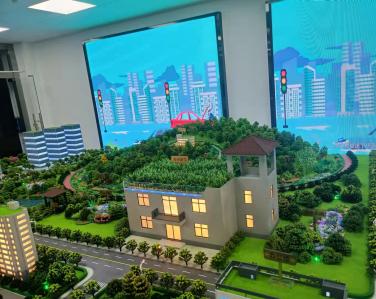 深職院海綿城市仿真模型的現(xiàn)場(chǎng)案例